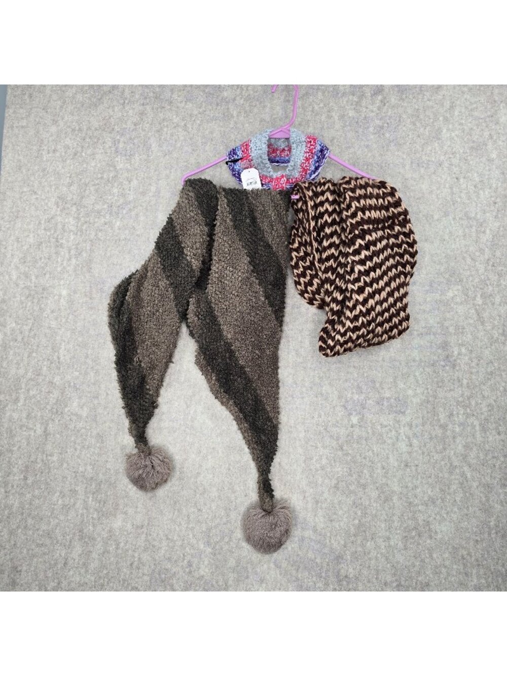 Lot of Faded Glory, Womens Scarves & Headband Set Wool & Acrylic Multi-Color